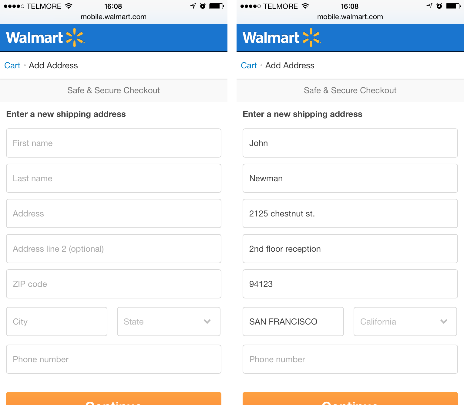 e commerce checkouts need to mark both required and optional fields form fields
