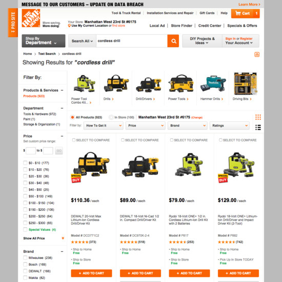 110 product list search design examples baymard institute