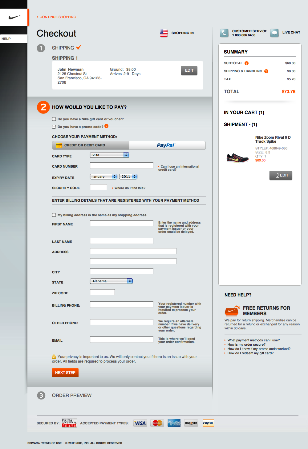 104 Examples of ‘Payment’ Checkout Steps Baymard Institute