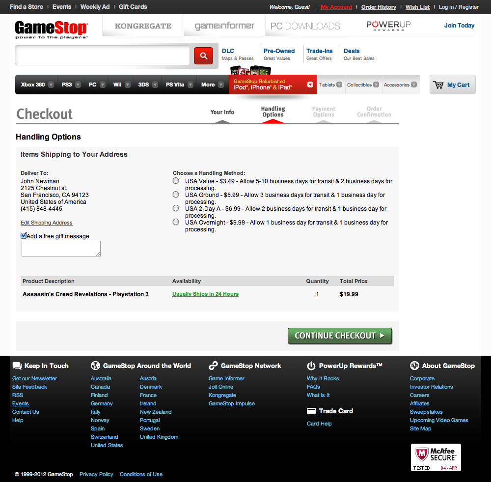 82 Examples of ‘Delivery options’ Checkout Steps Baymard Institute