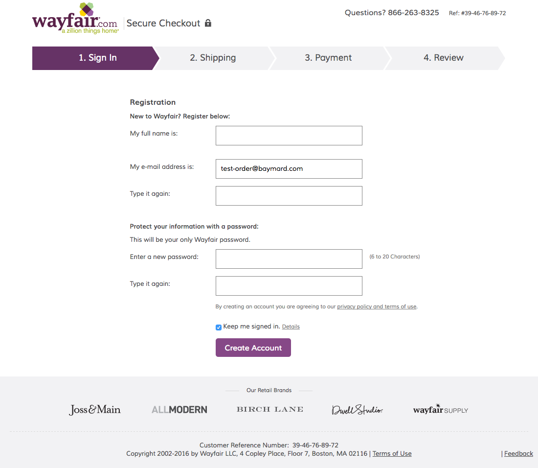 Wayfair's Checkout Process Usability Benchmark Score - Wayfair's Checkout Process Usability Benchmark Score Baymardinstitute wayfair's checkout process usability benchmark score - wayfair's checkout process usability benchmark score baymardinstitute