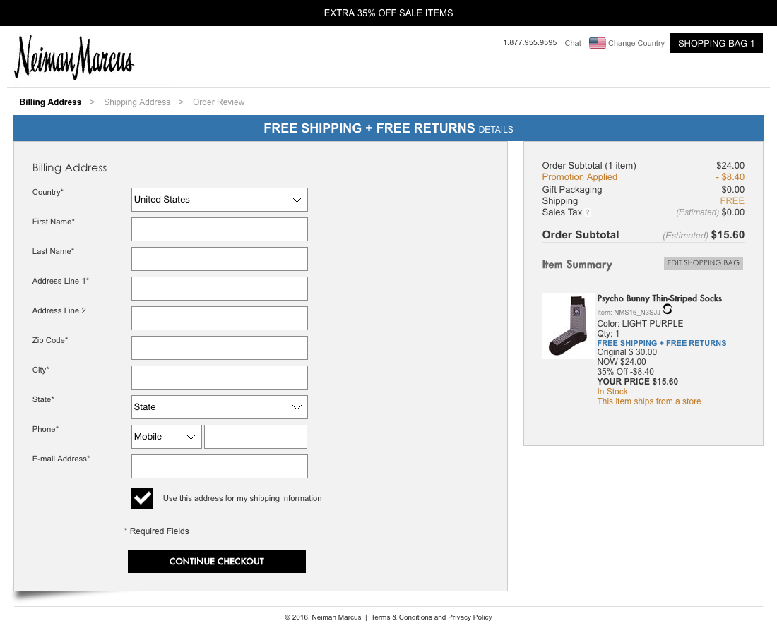 neiman marcus 90 examples of billing address checkout free billing address