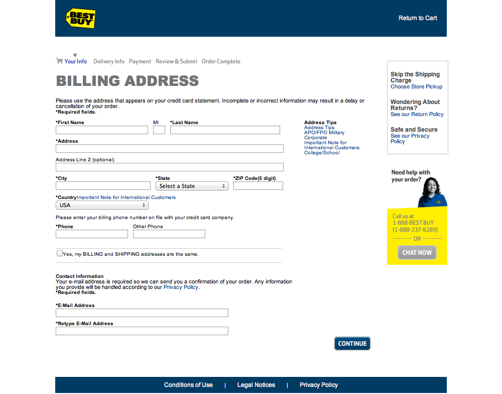 Best buy shipping options