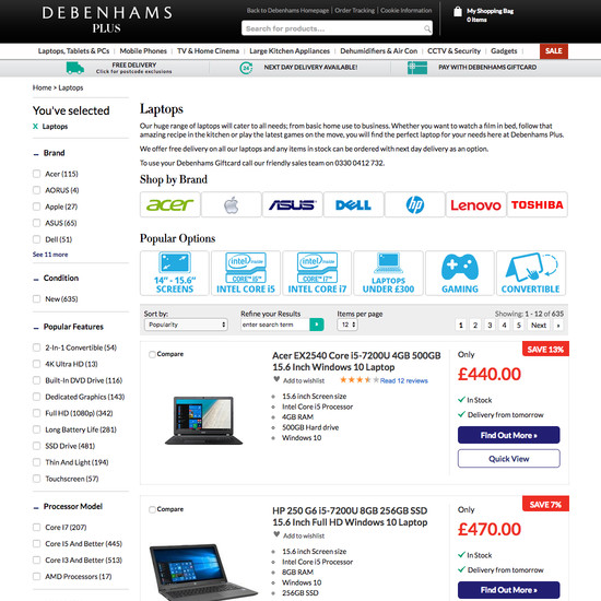 110 product list search