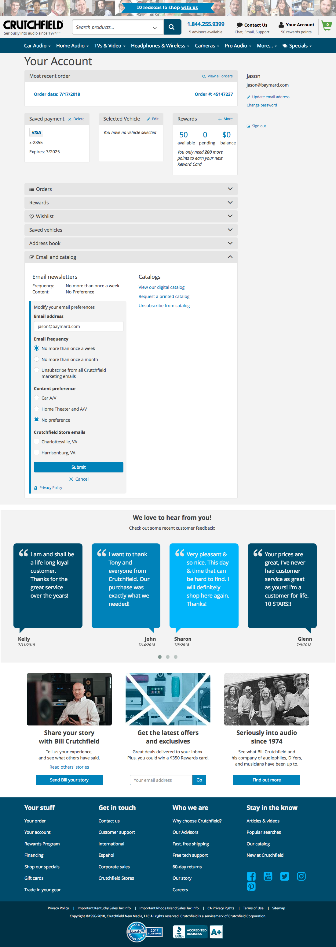 crutchfield 40 newsletter management design examples customer service newsletter examples