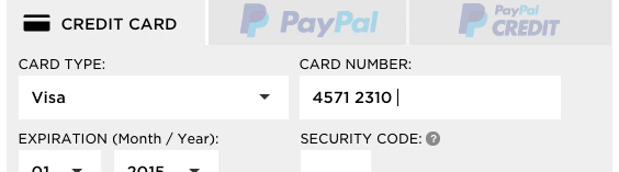 The ‘Credit Card Number’ Field Must Allow and Auto-Format Spaces (80% Don’t) - Articles - Baymard Institute