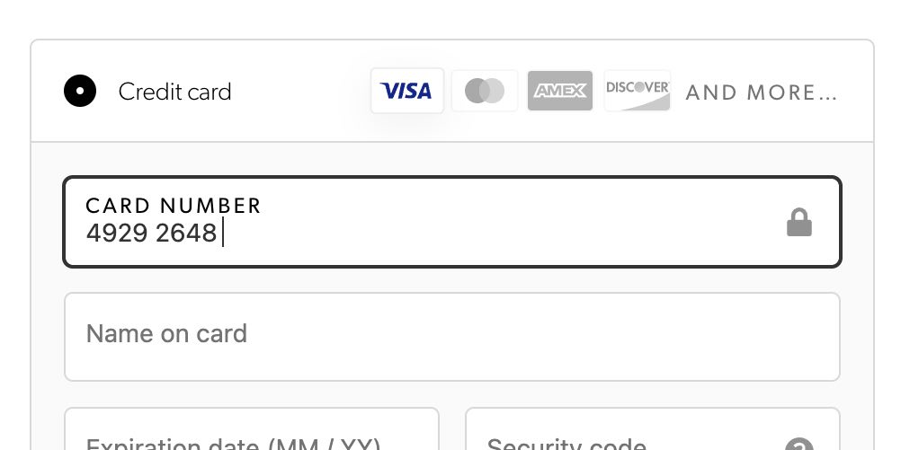 The ‘Credit Card Number’ Field Must Allow and Auto-Format Spaces (80% Don’t) - Articles - Baymard Institute